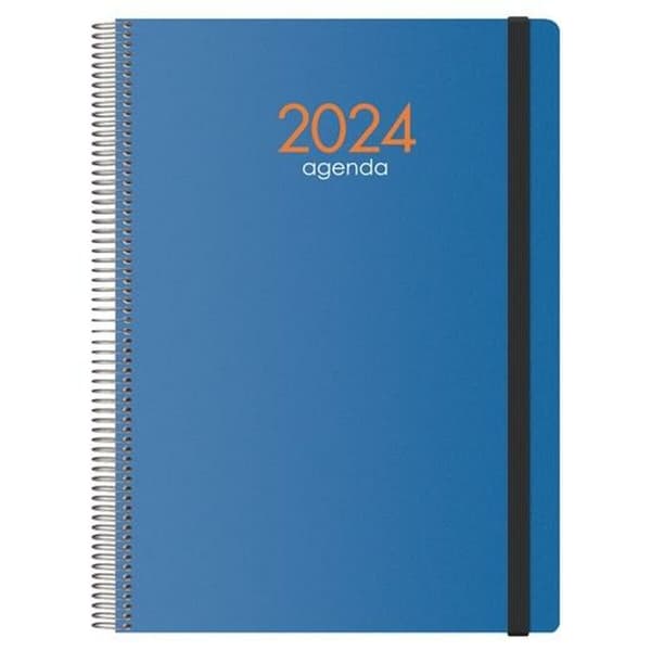 Dagbog SYNCRO  DOHE 2024 Årlig Blå 21 x 29,7 cm