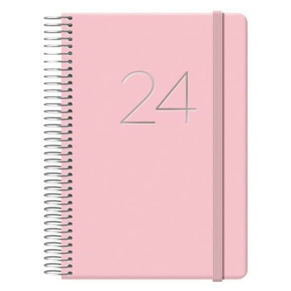 Dagbog GLOSS DOHE 2024 Årlig Pink 12,5 x 18 cm