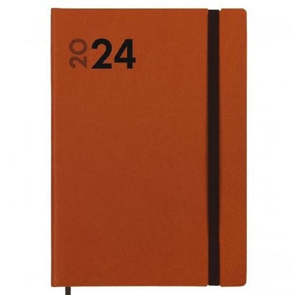 Dagbog Finocam Dynamic Mara 2024 Brun A5 14 x 20,4 cm