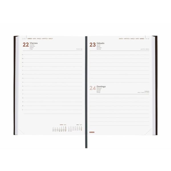Dagbog Finocam Dynamic Milano 2024 Sort A5 14 x 20,4 cm
