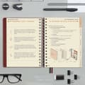 Miniatyrbillede 3 af 11: Dagbog Finocam My Personal Plan 2024 Bourgogne Kvarter 15,5 x 21,7 cm
