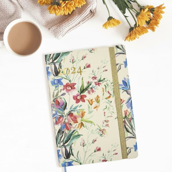 Dagbog Finocam Flexy Joy Bloom 2024 Multifarvet A5 14,8 x 21 cm