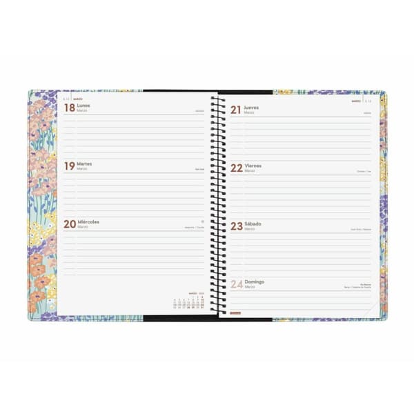 Dagbog Finocam Duodesign Color 2024 Multifarvet A5 15,5 x 21,2 cm