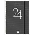 Miniatyrbillede 1 af 4: Dagbog Finocam 2024 Sort A4 21 x 29,7 cm
