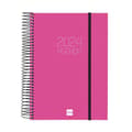 Miniatyrbillede 1 af 4: Dagbog Finocam Opaque 2024 Pink A5 15,5 x 21,2 cm