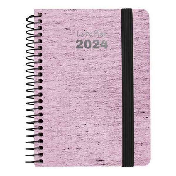 Dagbog Grafoplas Ecojeans 2024 Pink A6 10 x 15 cm