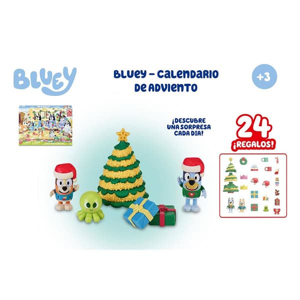Bluey Joulukalenteri Monivärinen