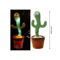 Miniatyrbild 4 av 4: Cactus Plyschleksak Dans Kaktusleksak upprepar sång med 120 låtar, elektroniska skakkaktusformade leksaker för barn