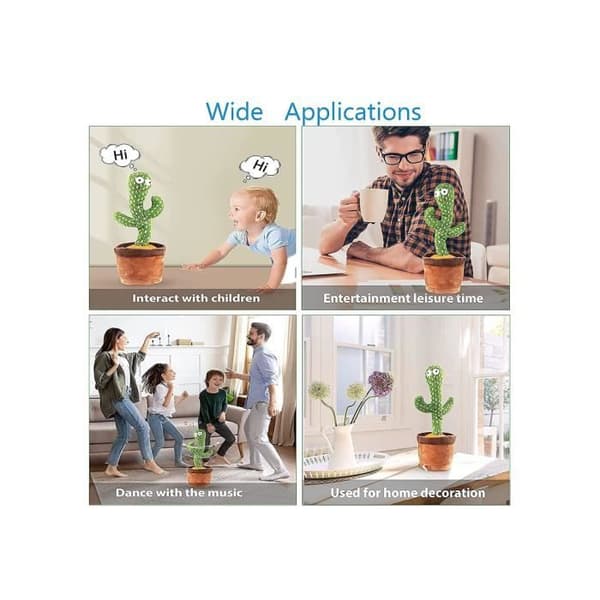 Cactusleksak Barn Som Kan Sjunga och Dansa - Dansande Cactus - Kaktus Plysedjursgåvor