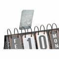 Miniatyrbild 3 av 3: Skrivbordskalender DKD Home Decor Vit Svart 34 x 13 x 21 cm