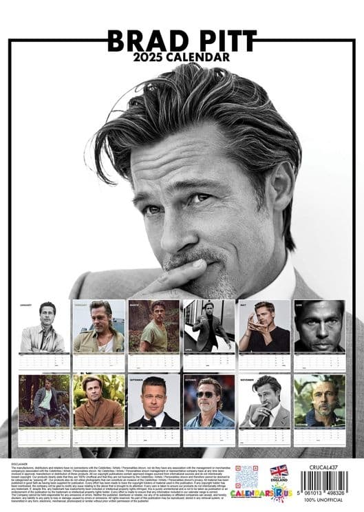 Brad Pitt 2025 Kalender