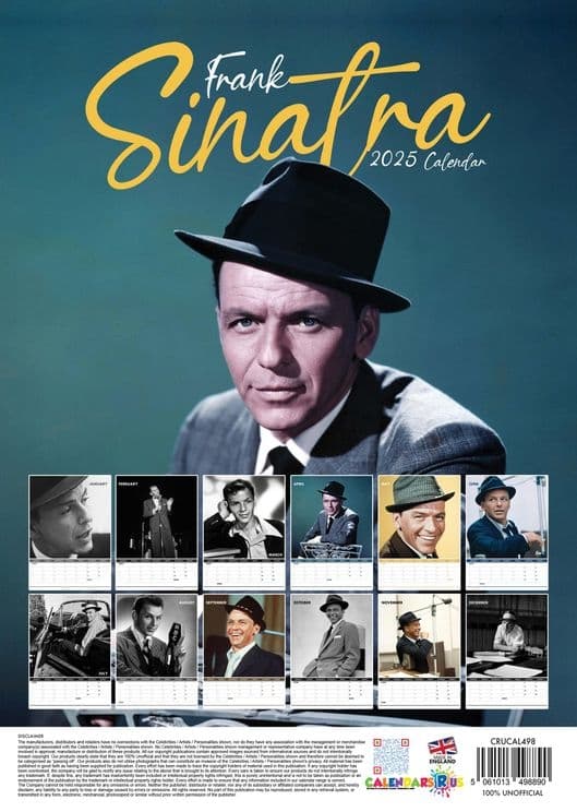 Frank Sinatra 2025 Calendar