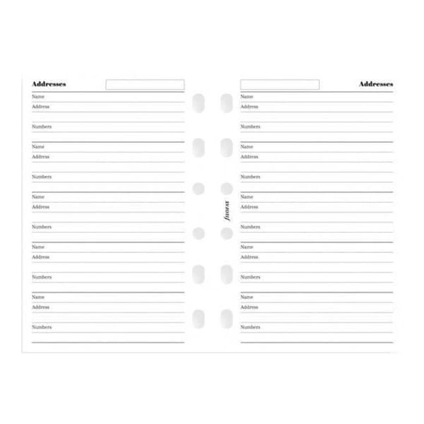 Refill för Filofax Pocket organizer 81 x 120 mm 100 ark vit