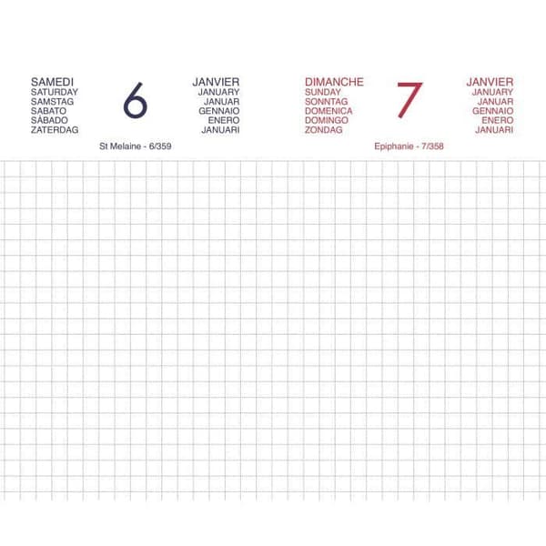 LECAS Byggplats Agenda 100735511 2019 - 9 x 15 cm - 1 dag per sida - Diverse färger
