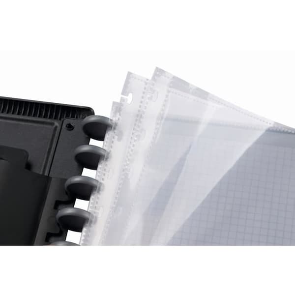 Elba 61420db A4 manageMe ringpärm, 0,8 mm polypropen i Vario Zipp, 25 fickor, 5-pack, blå