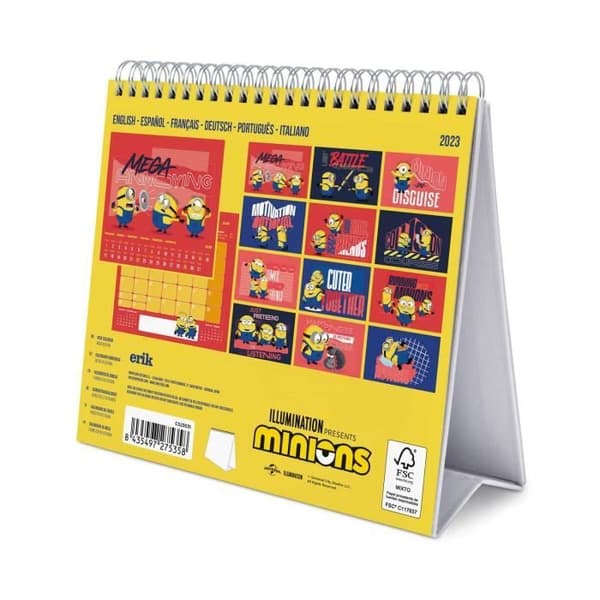 2023 Minions skrivbordskalender
