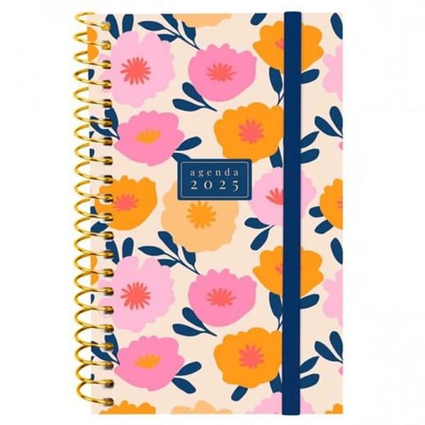 Dagbok Finocam DESIGN COLLECTION 7,9 x 12,7 cm 2025 Blommig