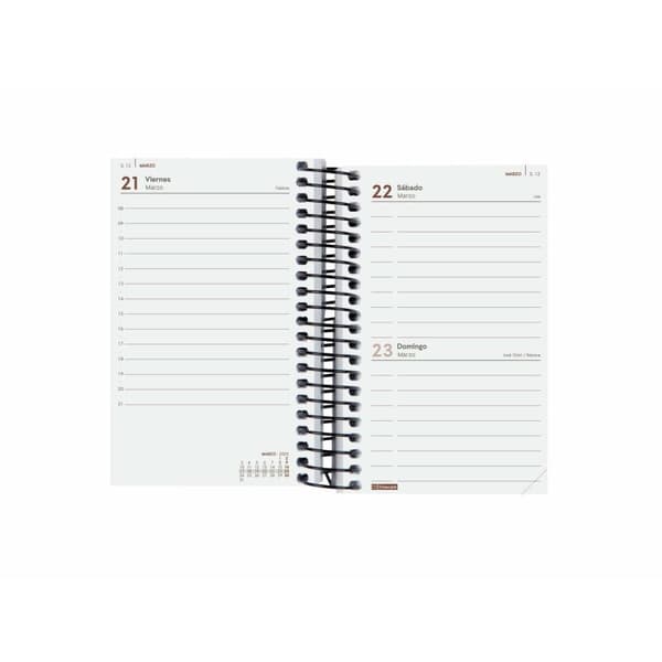 Dagbog Finocam YEAR Sort Mini 7,9 x 12,7 cm 2025