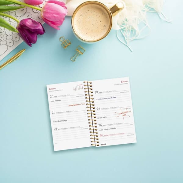 Dagbog Finocam DESIGN COLLECTION 7,9 x 12,7 cm 2025 Floral