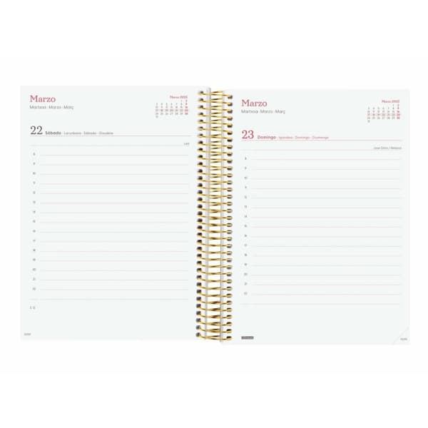 Dagbog Finocam DESIGN COLLECTION A5 15,5 x 21,2 cm 2025 Floral