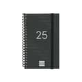 Miniatyrbillede 1 af 6: Dagbog Finocam YEAR Sort Mini 7,9 x 12,7 cm 2025