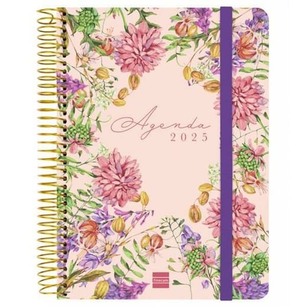 Dagbog Finocam CLOE A5 15,5 x 21,2 cm 2025 Floral