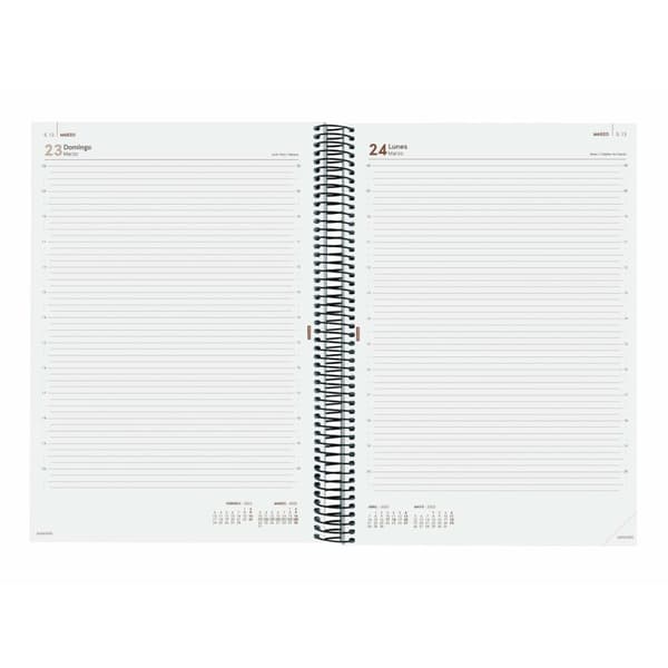 Dagbog Finocam YEAR Sort A4 21 x 29,7 cm 2025