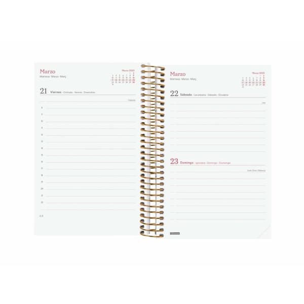 Dagbok Finocam DESIGN COLLECTION 11,7 x 18,1 cm 2025 Blommig