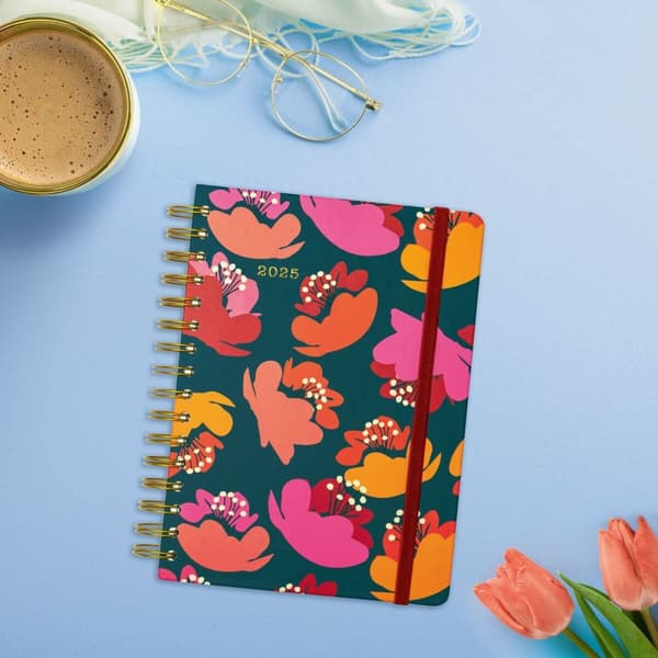 Dagbog Finocam YOU A5 15,5 x 21,2 cm 2025 Floral