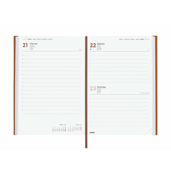 Dagbok Finocam DYNAMIC MILANO Y10 Brun A5 14 x 20,4 cm 2025