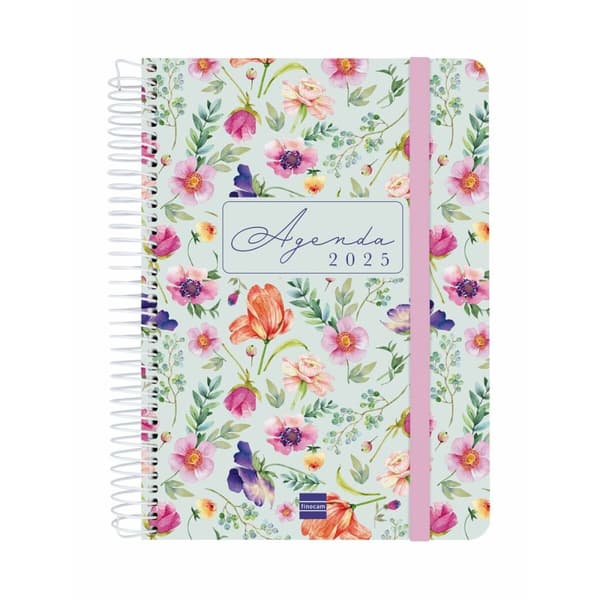 Dagbok Finocam CLOE A5 15,5 x 21,2 cm 2025 Blomster
