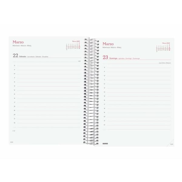 Päivyri Finocam DESIGN COLLECTION A5 15,5 x 21,2 cm 2025 Kukka-aiheinen