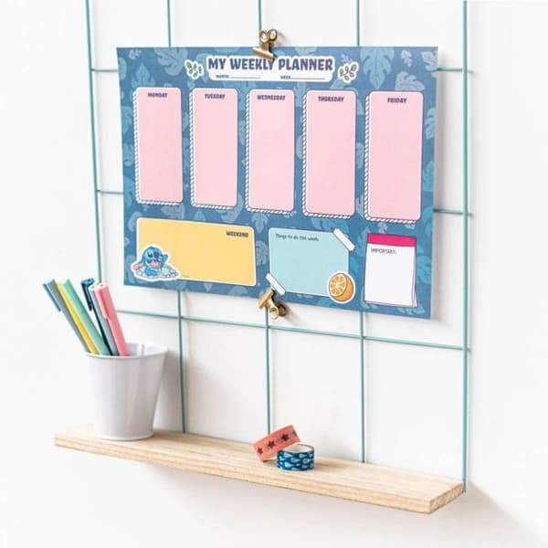 Agenda - Disney - Stitch - 54 Sidor - Format A4 - Mjuk
