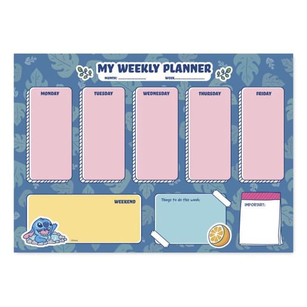 Agenda - Disney - Stitch - 54 Sidor - Format A4 - Mjuk