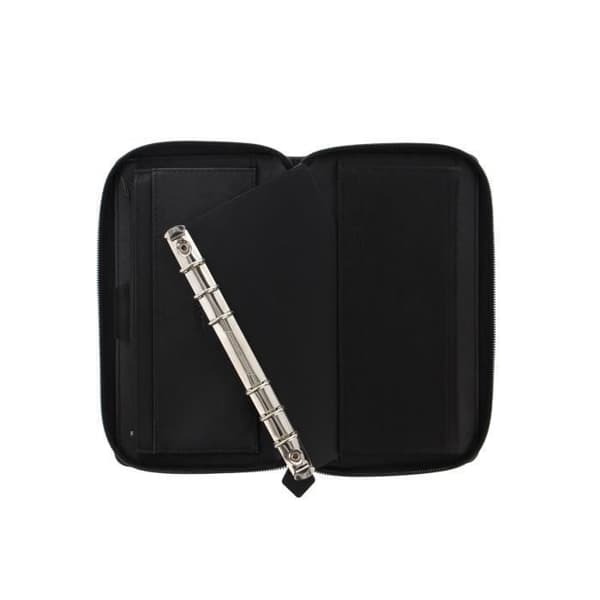 Organisatör - FILOFAX - Saffiano kompakt zip - Svart - Ring 15mm - Format 9x14cm