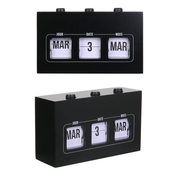 Kalender Flip Flap - Svart