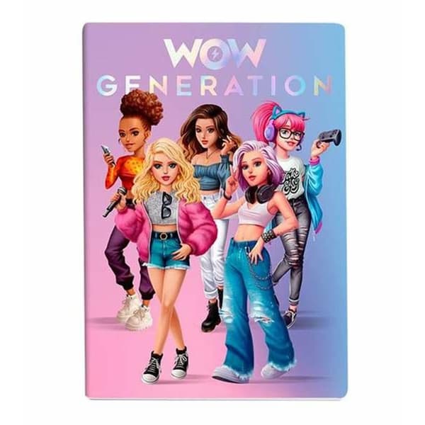 Notesbog Wow Generation A5 Blødt cover 3 enheder
