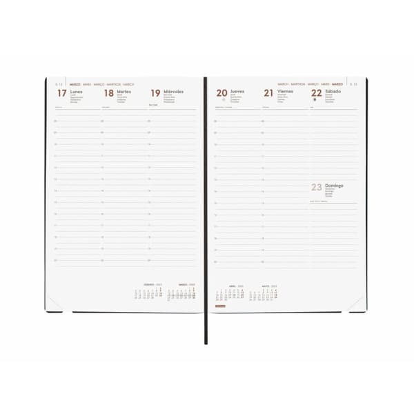 Dagbog Finocam DYNAMIC MARA Y11 Sort 16,5 x 24 cm 2025