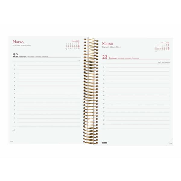 Dagbog Finocam DESIGN COLLECTION A5 15,5 x 21,2 cm 2025 Floral