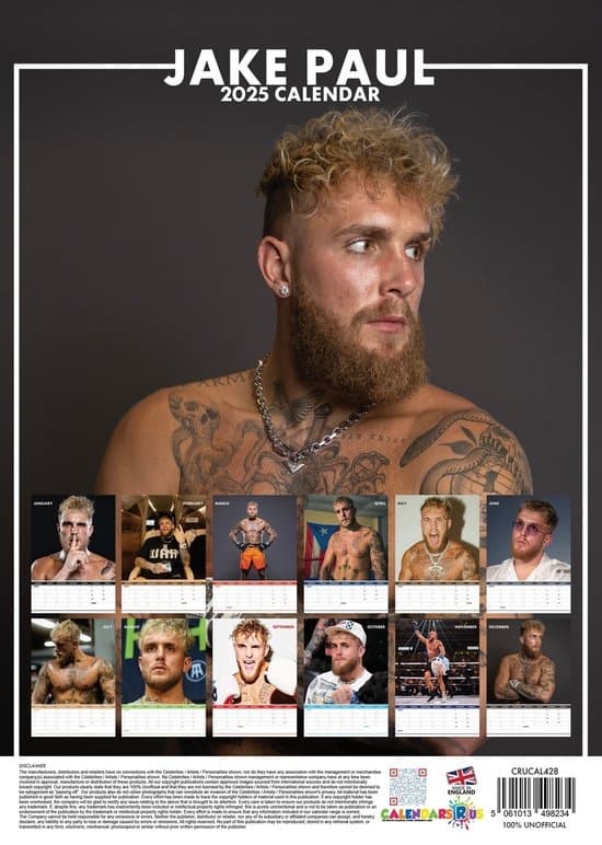 Jake Paul 2025 Kalender