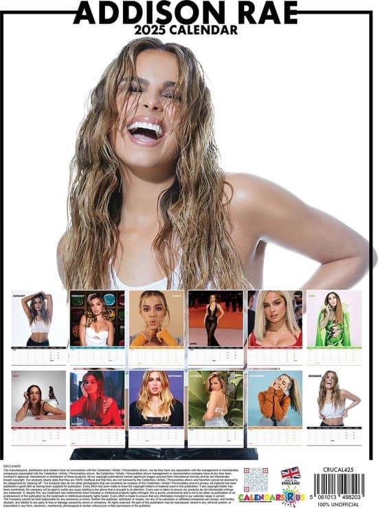 Addison Rae 2025 Kalender