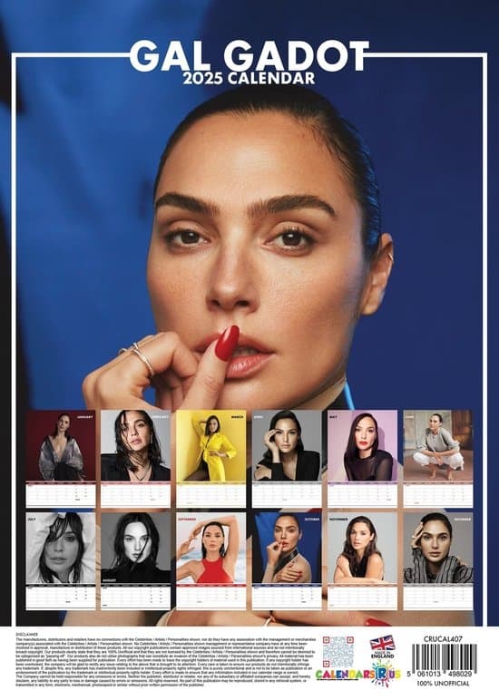 Gal Gadot 2025 Kalender