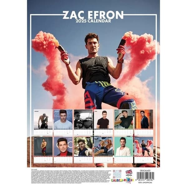 Efron Zac 2025 Calendar
