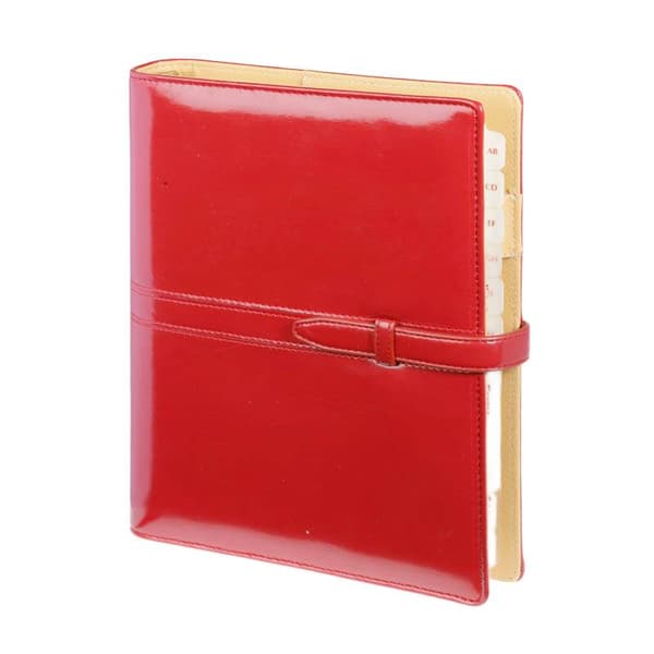 Rød premium organizer Werona med udskiftelig indsats 17,5x23,5 cm med kalender