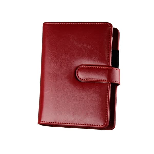 Röd premium organizer 45B med utbytbar insats 11x14,5cm med kalender