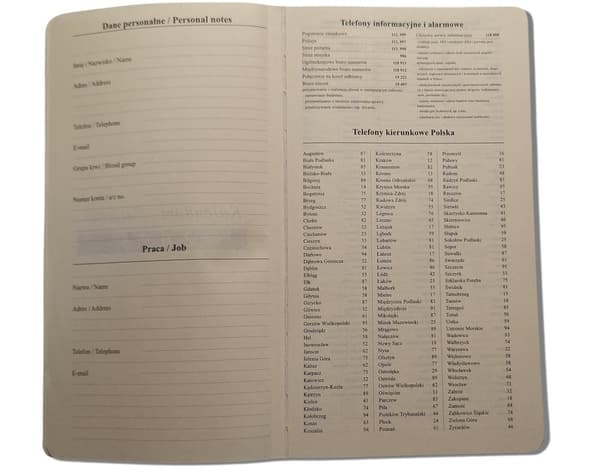 Brun B6-dagskalender med udskiftelig indsats, magnetlås 45B