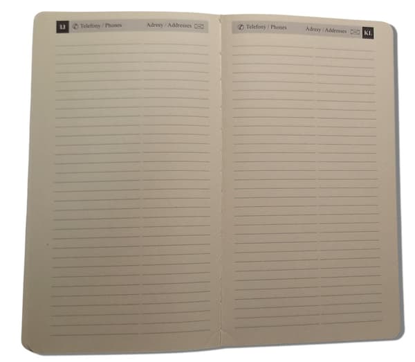 Brun B6 daglig kalender med udskiftelig 38B indsats