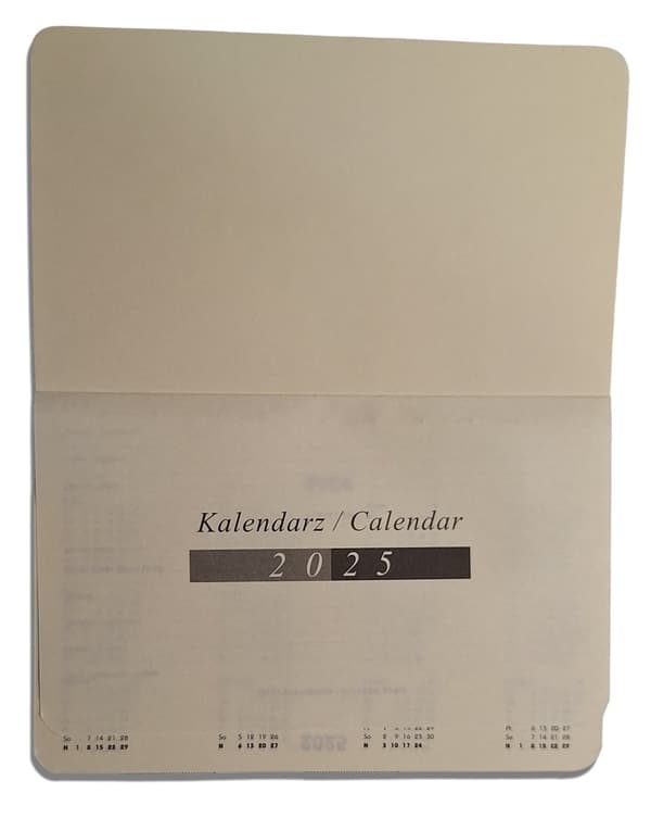 Premium brun A6 veckokalender med utbytbar insats och Cambridge magnetlås