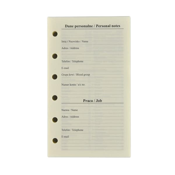 Cambridge premium brun organizer med udskiftelig indsats 11x14,5 cm og kalender