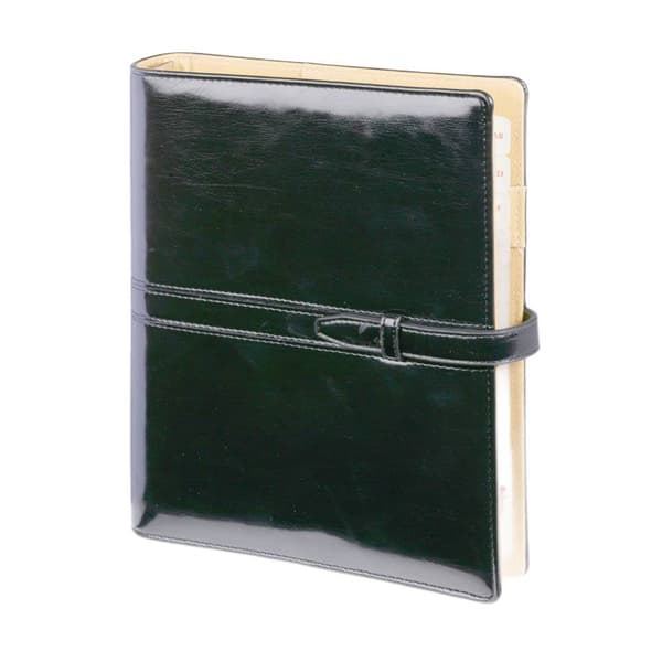 Svart premium organizer Werona med utbytbar insats 17,5x23,5cm med kalender 2025